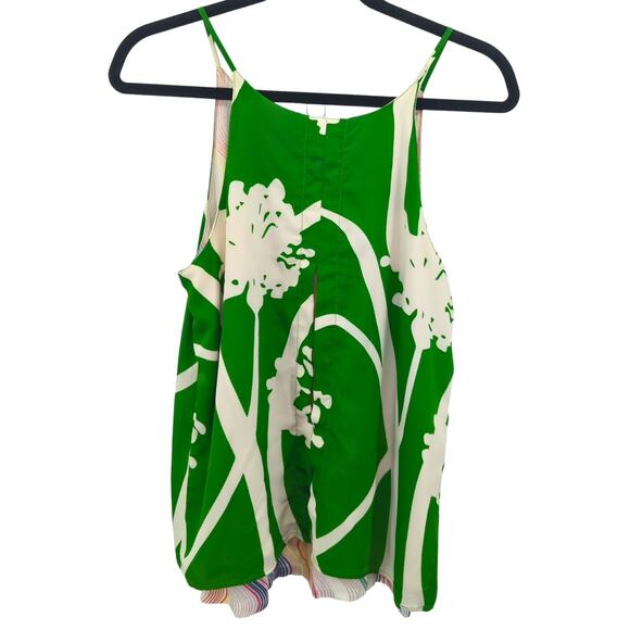 Anthropologie Porridge Blouse Womens Medium Green Floral Top Boho Preppy Flowy - Picture 8 of 8